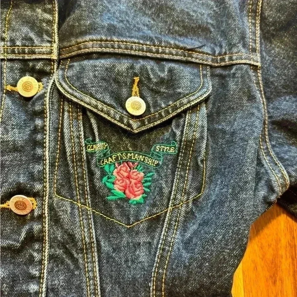 Vintage Jordache Frills fitted jean jacket Size Small - Picture 5 of 12
